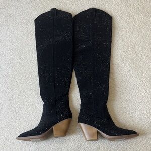 Elegant Black Knee-High Women's Boots